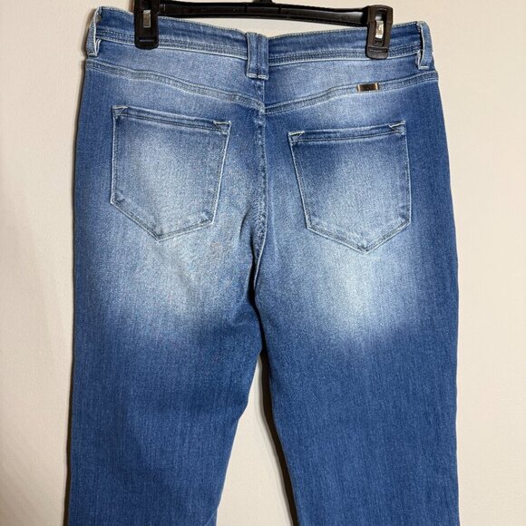 NWOT Kancan Sian High Rise Flare Denim Jeans Women's 29 Blue Medium Wash Stretch - Picture 10 of 15